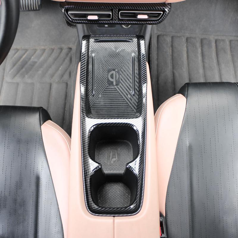 For BYD Dolphin Mini Dolphin Surf Seagull 2024 2025 LHD Gear Shift Panel Cover Center Console Water Cup Sticker Trim Accessories