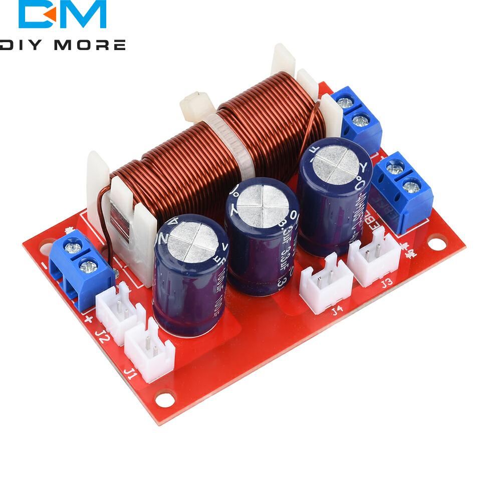 400W 2 Way Crossover Filters Module HiFi Speaker Modification Upgrade Board Full Range Treble Bass Adjustable Frequency