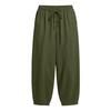 Women's Color Elastic Waist Drawstring Pants with Pockets, Casual Pants