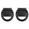 2 Pack Horse Tie  S   Steel Black Coated Horseshoe Ties Down for Horses Stall Stable Supplies