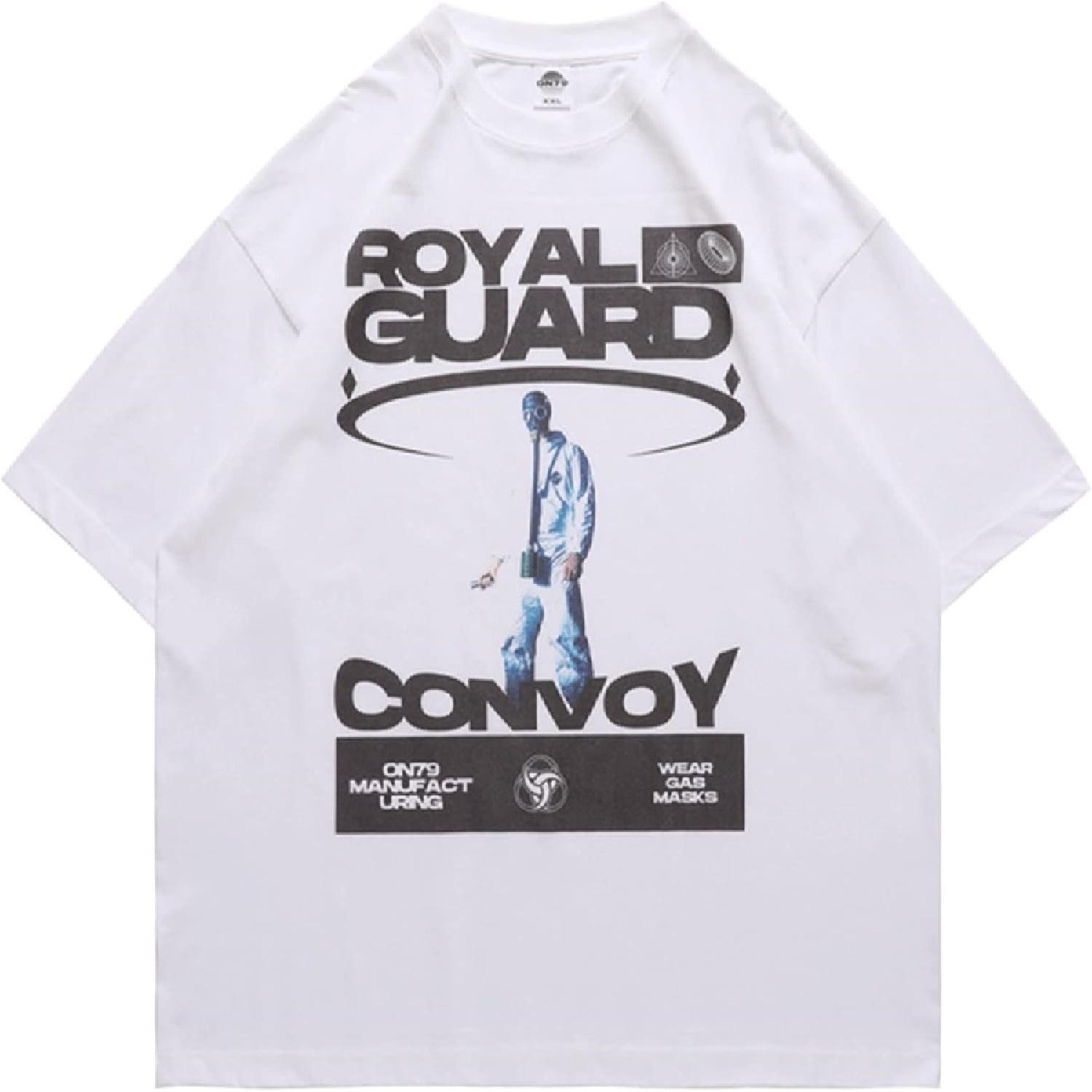 

Men Women Y2K Graphic Tees, Vintage Cyberpunk T-Shirt Streetwear Hip Hop Short Sleeve Tops Shirts Oversize Harajuku Clothing, White, Small XXXXXL білий