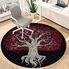 1pc Tree Spirit Office Round Area Rug, Under Office Chairs Bedroom Living Room Home Decor, Room Deco
