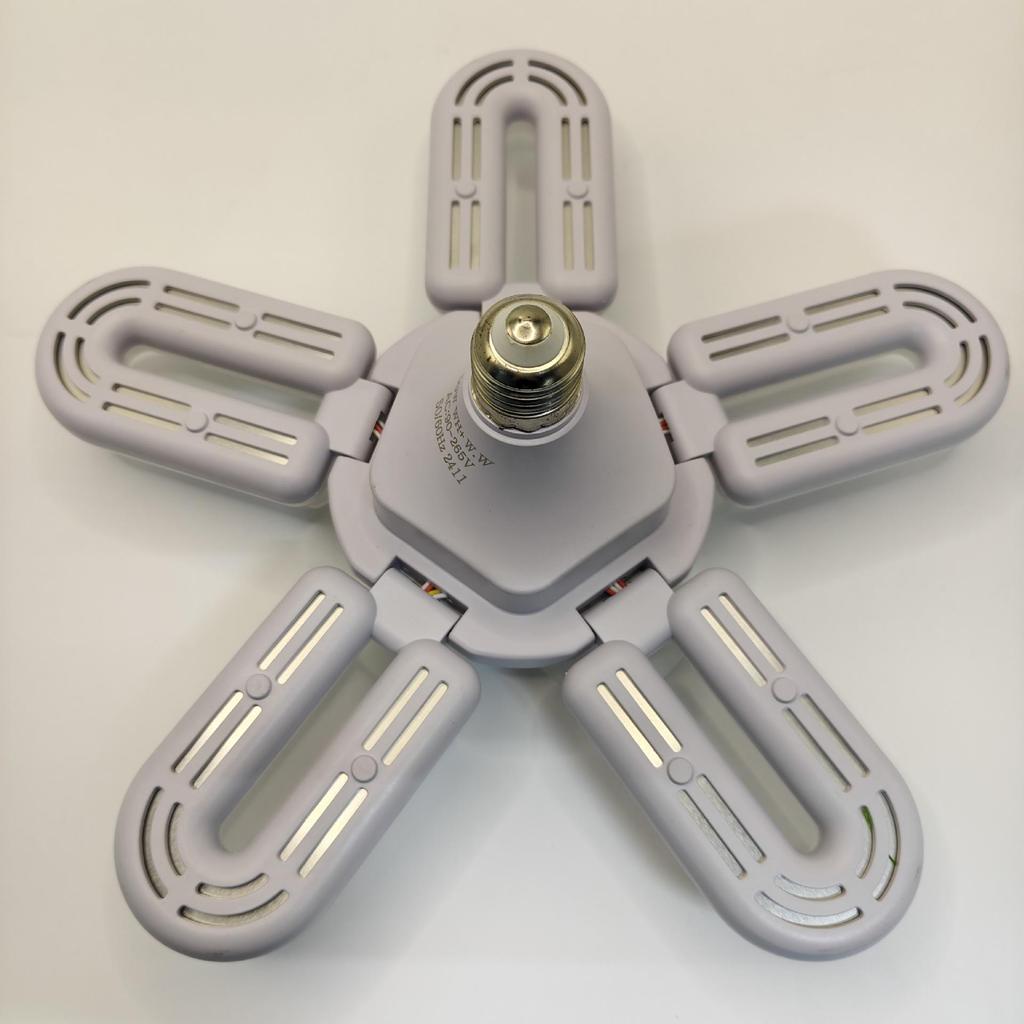 New Cross-border Remote Control 5-Blade Ceiling Fan with Stepless Dimming LED Light for Home, Bedroom, Dormitory