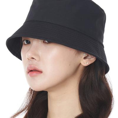 LUOESPAC Overfit Nylon Bucket Hat (Black)