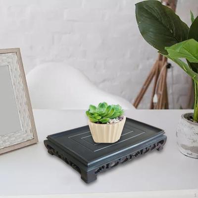Fish Bowl Stand Riser Vintage Flower Pot Tray Vase Display for Yard Indoor Outdoor
