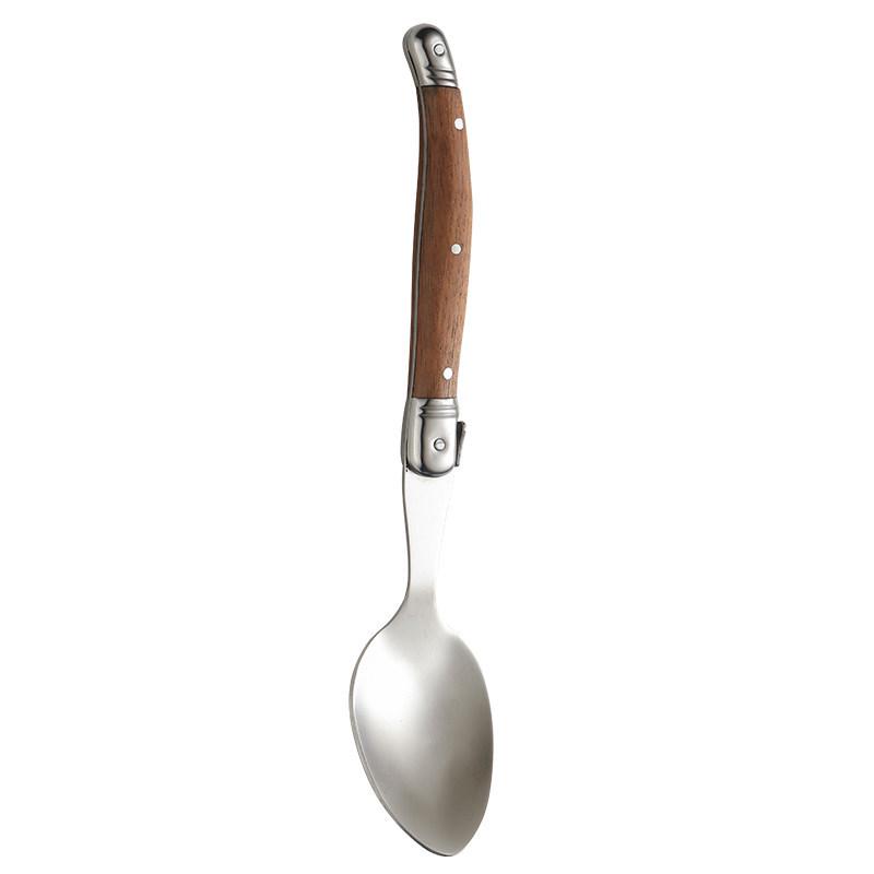 Western-Style Steak Knife and Fork Set with Retro High-End Wooden Handles.