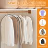 4Pcs Clothes Hanging Dust Cover Garment Bag with Side Zip Washable Clothes Bag for Wedding Dress Suit Coat Closet Wardrobe