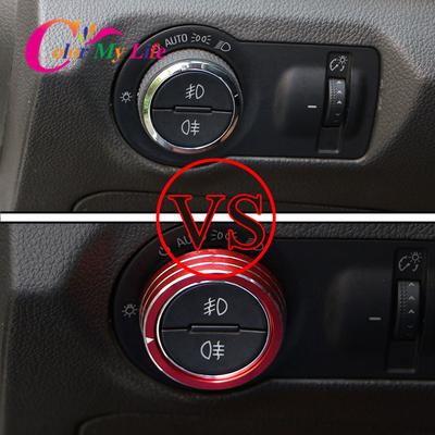 Car Headlight Switch Knob Cover Decoration Sticker Trim for Chevrolet Malibu Cruze Trax for Opel Mokka ASTRA J