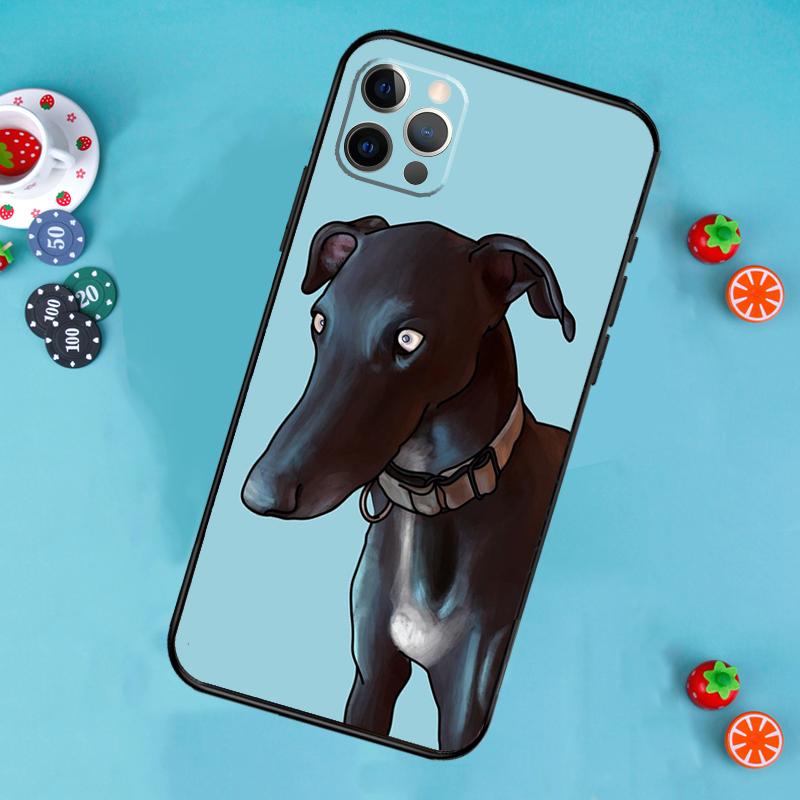 Galgo Greyhound Dog Phone Case For iPhone 17 Air 16 15 14 13 12 11 Pro Max 12 13 mini 15 16 Plus 16e Cover Funda
