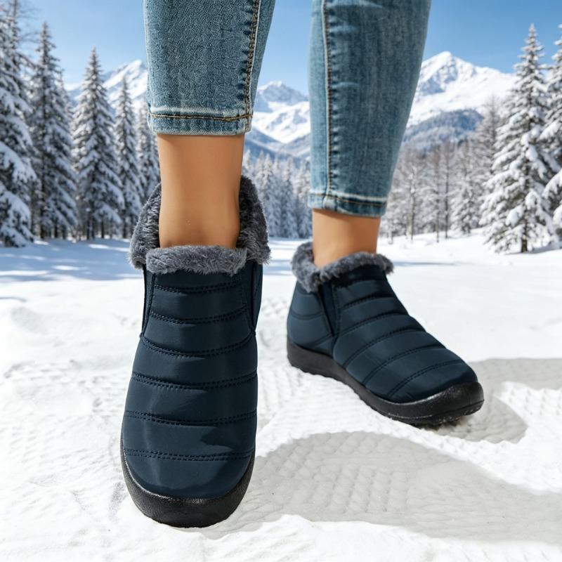 Waterproof Warm Low Top Casual Winter Snow Boots For Women Large Size