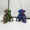3D-Druck, Farbverlauf Mechanischer Affe Plastikstatue, Heim Innen-/Außenbereich Schreibtisch, Wohnzimmer, Büro, Auto, Dekoration
