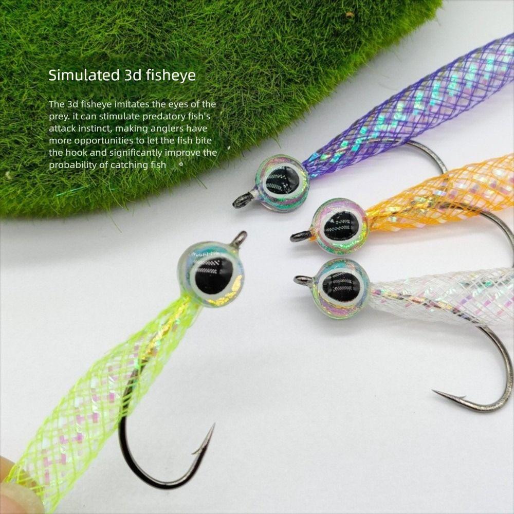 4pcs Insect Mylar Minnow Flies Fast Sinking Artificial Lifelike Lures  Lifelike