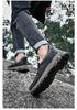 Men's Four Seasons Leather Slip-On Loafers: Thick Sole, Wear-Resistant, Casual Outdoor Shoes