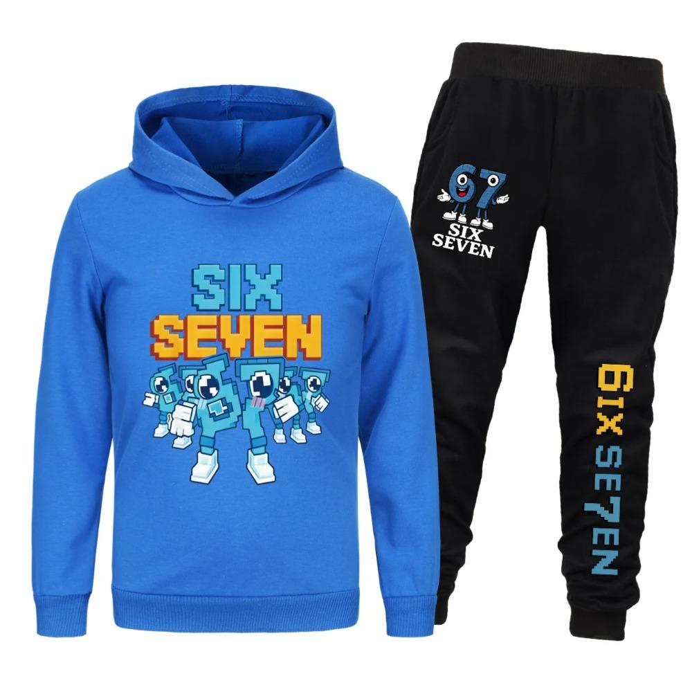 Tuta BrainRot Divertente Moda Bambino Pile Tuta Sportiva Set Felpe Bambini Ragazzi Manica Lunga Pantaloni Set da 2 Pezzi Tuta