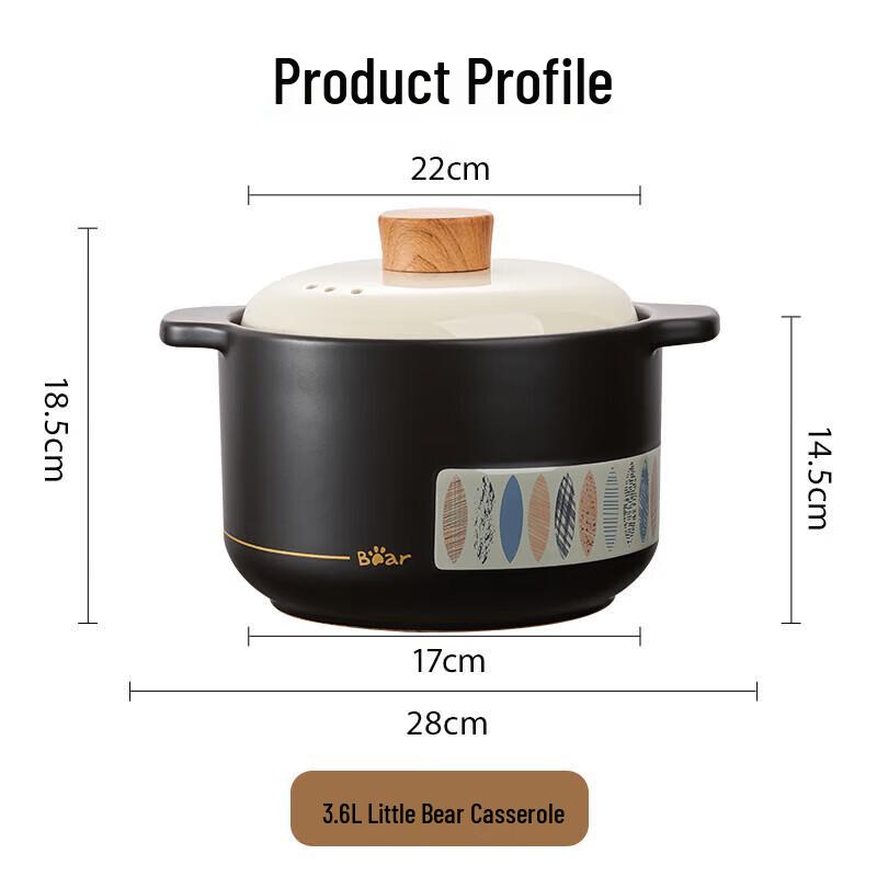 Little Bear Purple Clay Stew Pot