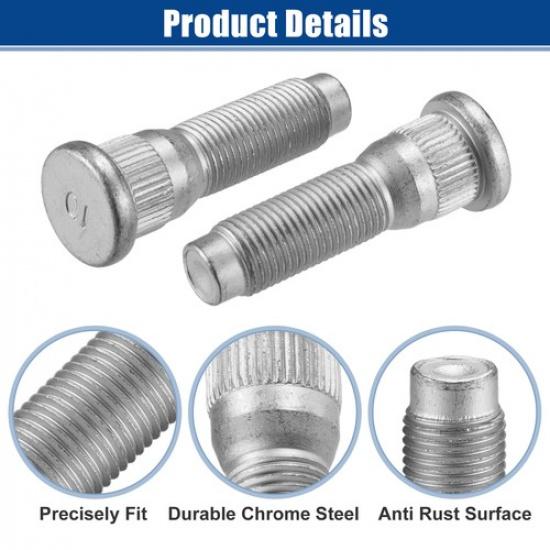 5pcs 1/2"-20 Front or Rear Wheel Lug Stud for Jeep Wrangler 2011-2017 3.6L 3.8L