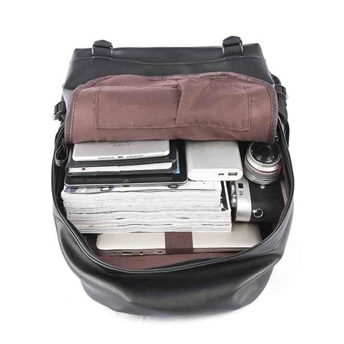 COTEN Backpack for Men and PU Large Perfect for and Stylish Backpack for and High School with Inner Cute and Street Faux Leather Backpack Women,