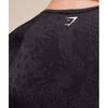Gymshark Adapt X Whitney Animal Top Crop Fără Cusături Negru Gri Asfalt B3b2h Bc3c