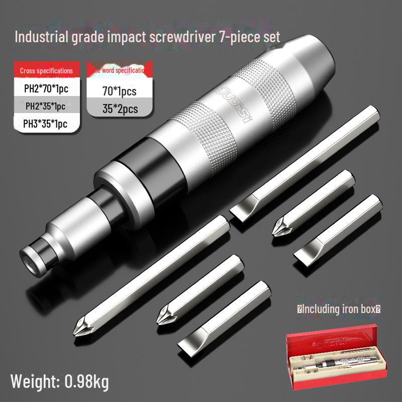 Impact Screwdriver Set for Rusty Screws with Sleeves