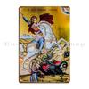 St George Greatmartyr Orthodox Christian Icon Metal Plaque Poster Decoration Plaques Cave Party Character Tin Sign Poster