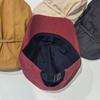 Strap design forward hat for women, spring and summer versatile baseball cap, face-slimming newsboy cap