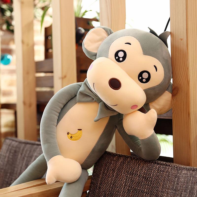 Cute Long-armed Monkey Plush Toy Couple Rag Doll Children's Doll Banana Monkey Photo Ornament