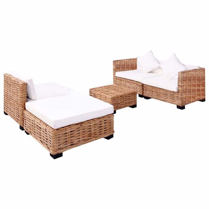 VidaXL Jeu de Canapés 14 pcs Salon de Jardin Mobilier de Patio Meubles de Terrasse Mobilier d'Extérieur Arrière-cour Véranda 244626