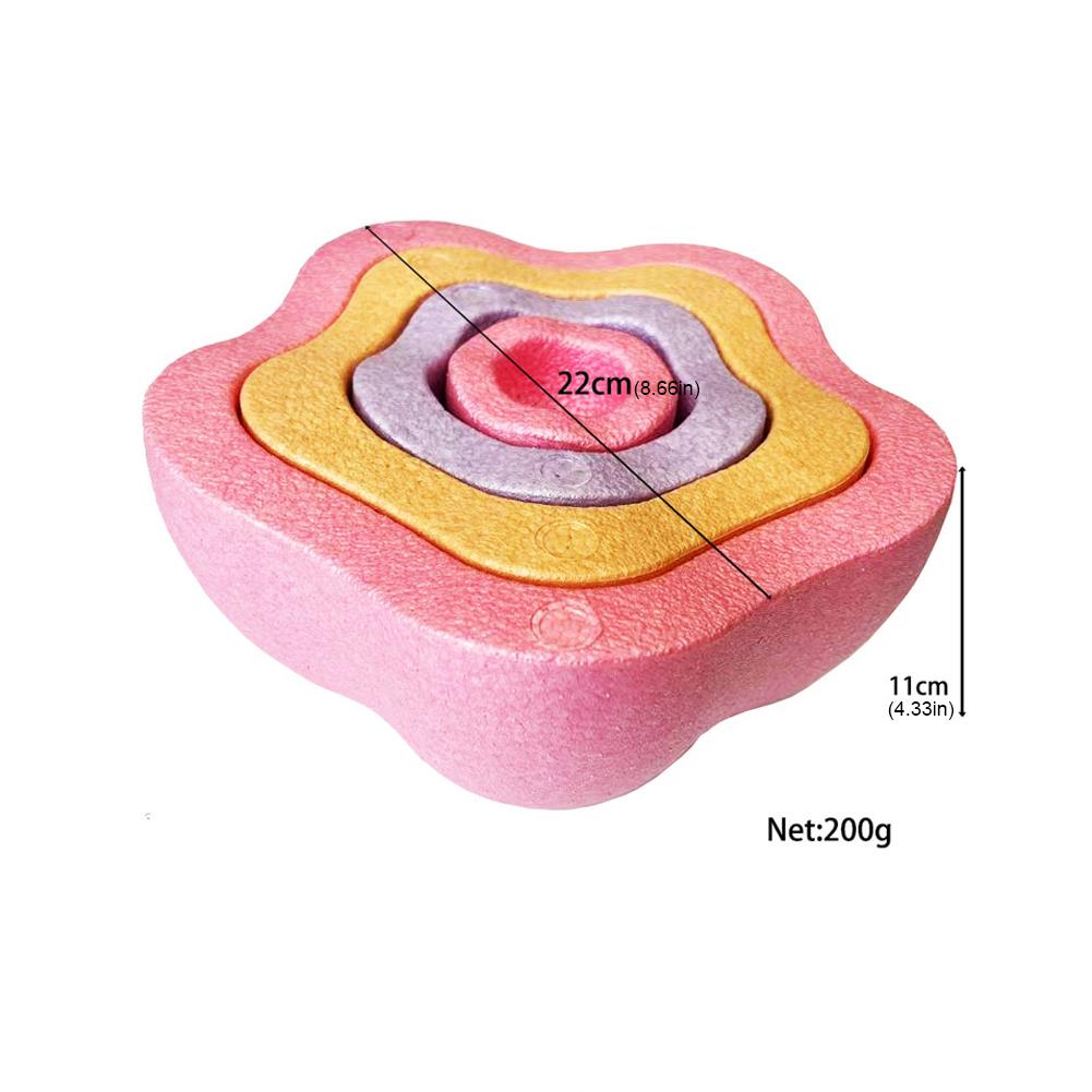 Balance Training Board Flower Shape Balance Exerciser Multi-Function Stability Board Balance Stepping Stones for Kids Adults
