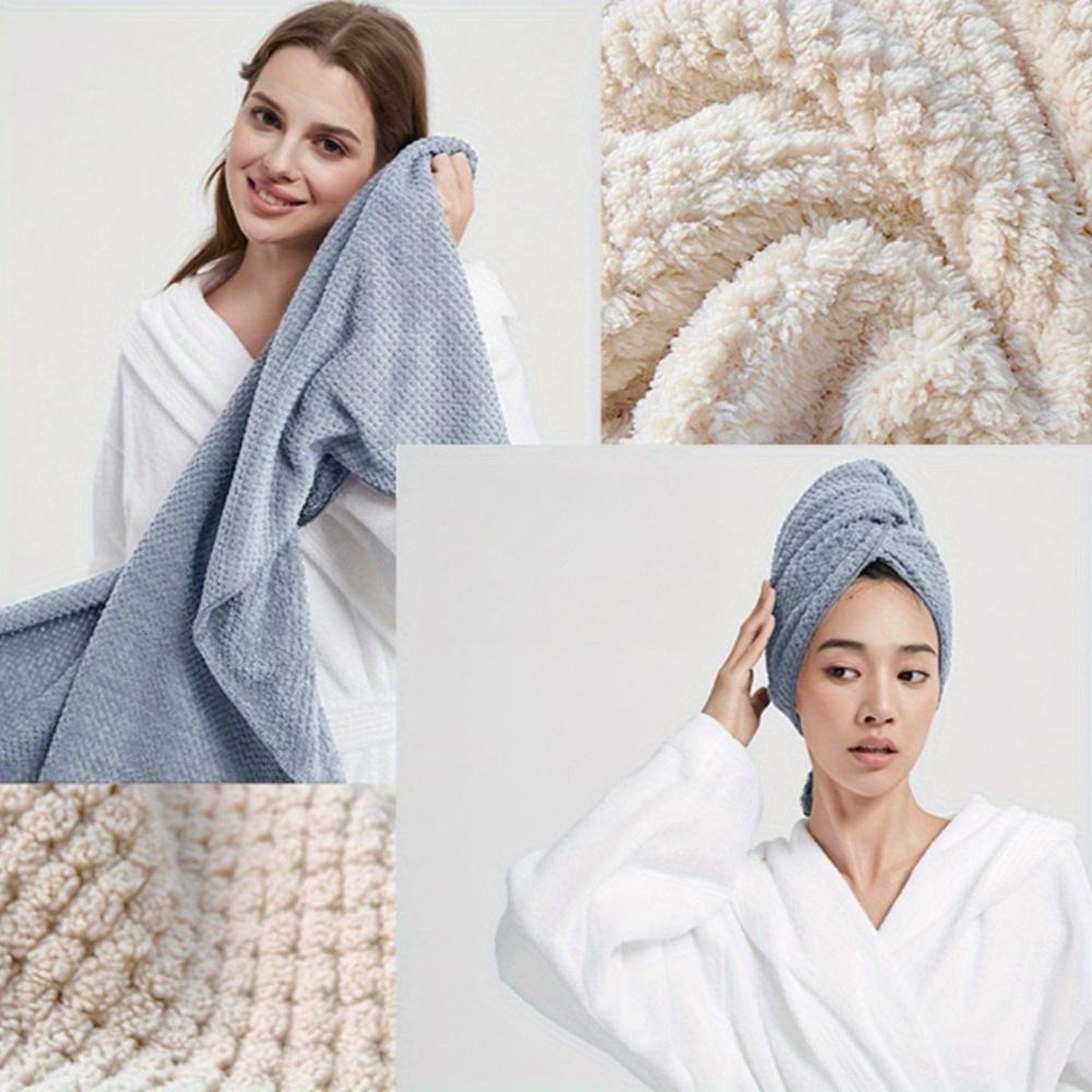 Women's Stretch Hair Drying Towel - Absorbent,unscented,with Elastic Band for More Convenient Use,ideal for Bathroom Products