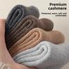 Woolen Socks for Men, Heat Retention and Warmth, Solid Color Mid-calf Socks, Warmth Retention Without Bulkiness, Floor Socks, Winter Socks
