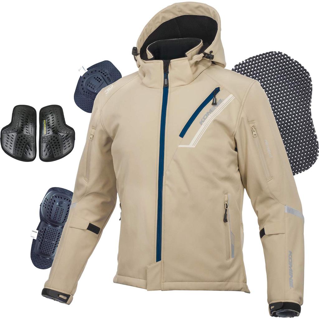 Protective Soft Shell Winter Parka for Motorcycles 1066 For Cold Protection CE Standard Level 2 CE Standard Stretch Material Windproof Protector Neo