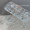 12 Grids Sparkle  Flat Bottom Glitter  Geometric Irregular Nail Art Decorations Diy Manicure Tool Accessories