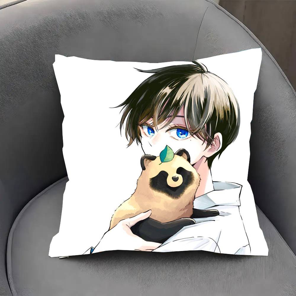 With You And The R-Rain Anime Pillow Case Fashion Square Pillowcase Bedroom Sofa Room Ins Decoration Leisure