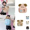 Fun And Playful Starry Design Dog Pattern Backpack For Boys And Girls In School