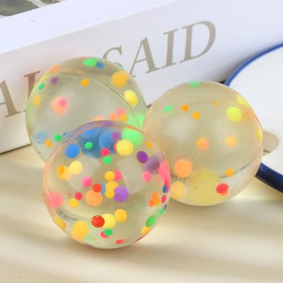 42Mm Clear Colorful Rubber Balls Jelly Ball Jump Bouncy Ball For Kids Toys