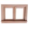 1/12 Dollhouse Miniature Wood 2 Pane Window Frame Diy Furniture Accessory
