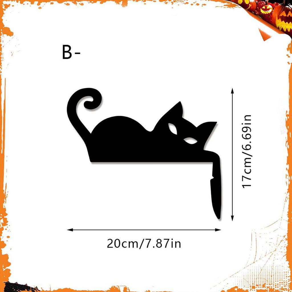 Cat Door Topper Decorative Door Topper Wooden Cat Shape Wall Decoration For Halloween Apartment Dwellers Outdoor Event Hosts