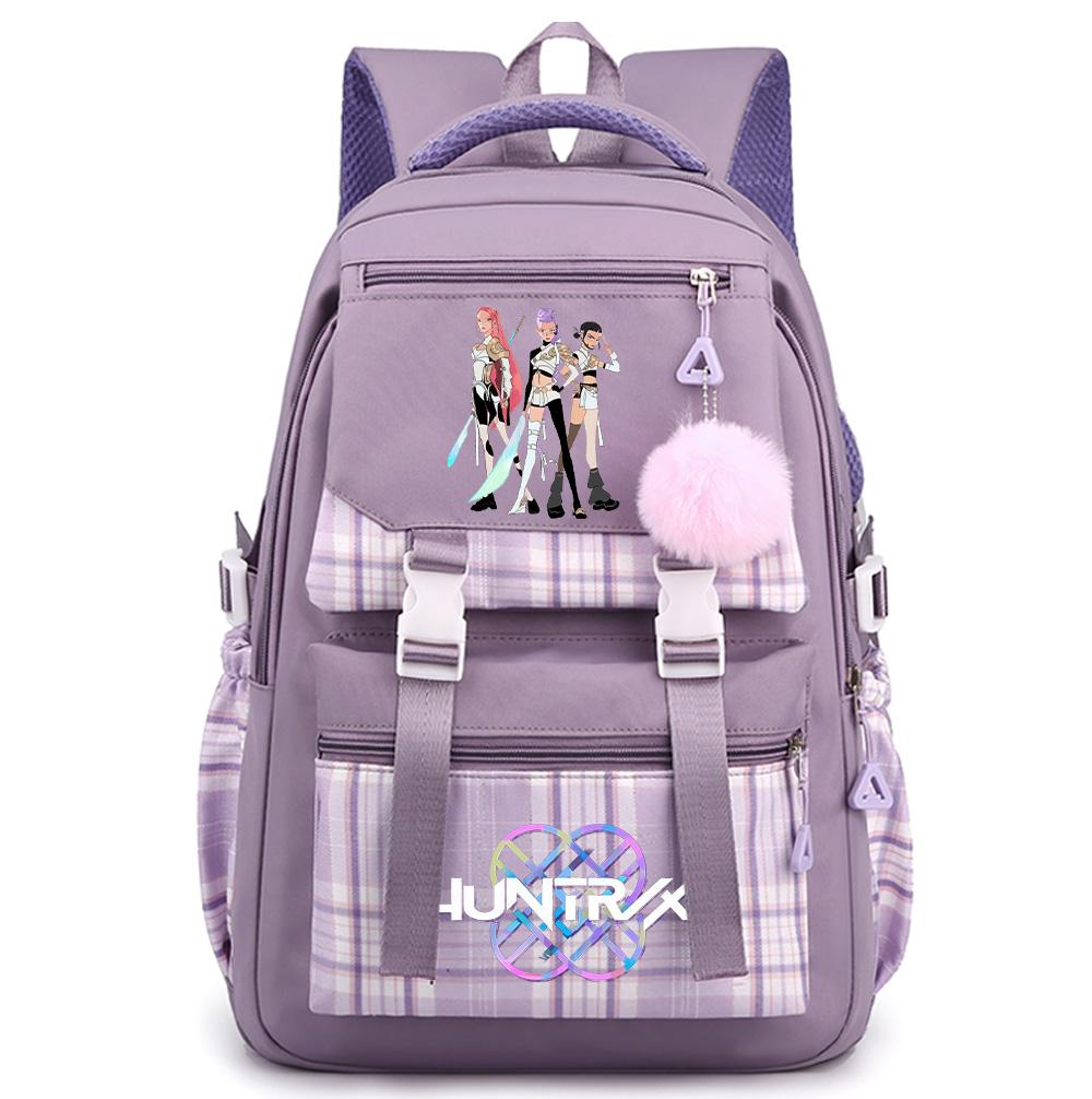 Cartoon K-Pop Printed Large Capacity Backpack for Teenger Student Girl Boy Schoolbag Bookbag Kid Gift Women Waterproof Travel Bag Rucksak