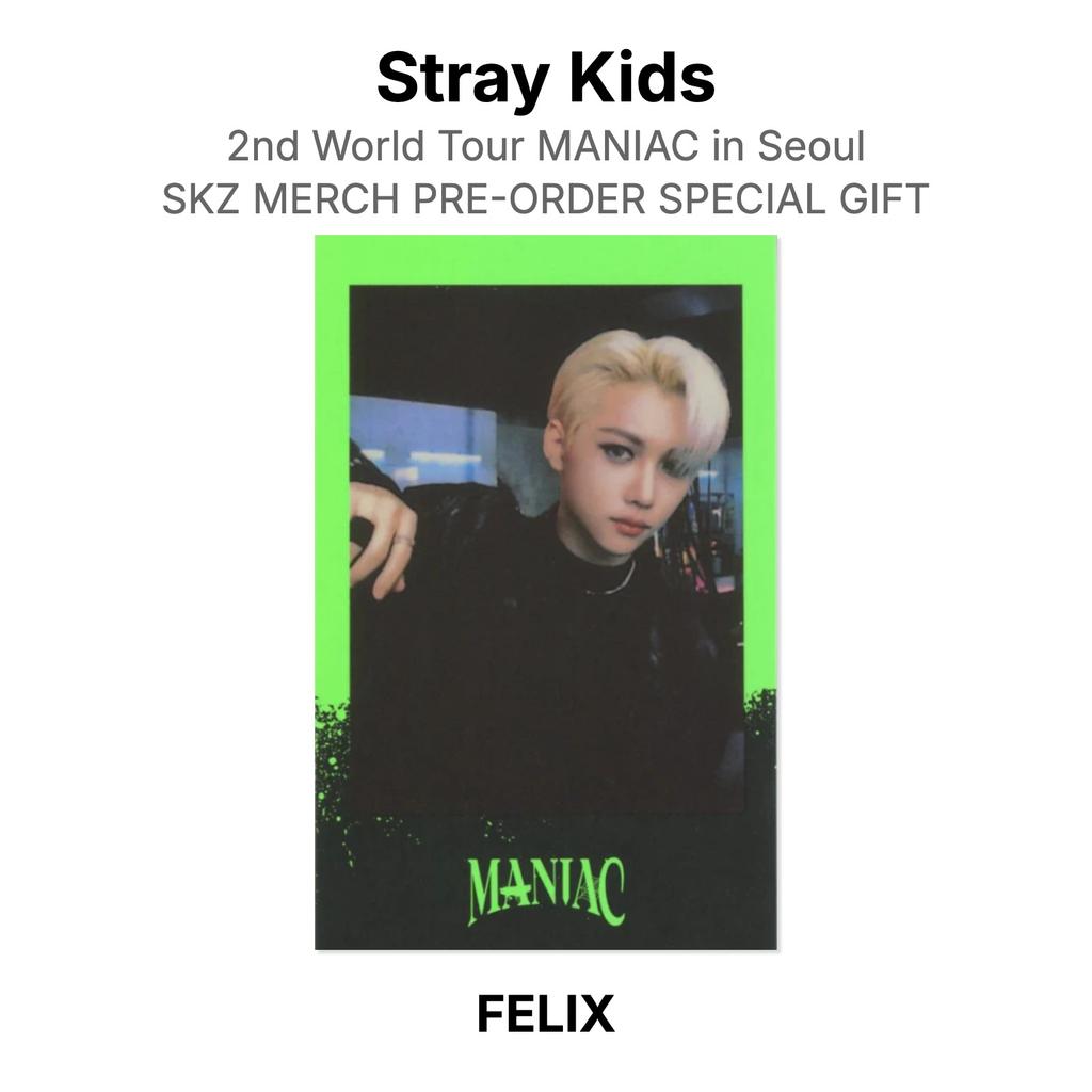 Stray Kids 2nd World Tour MANIAC in Seoul SKZ MERCH PRE-ORDER SPECIAL GIFT Official Photocard