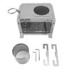 Wood Burning Stove with Drawer Ash Tray Multifunctional Firewood Stove for Outdoor Cooking Camping