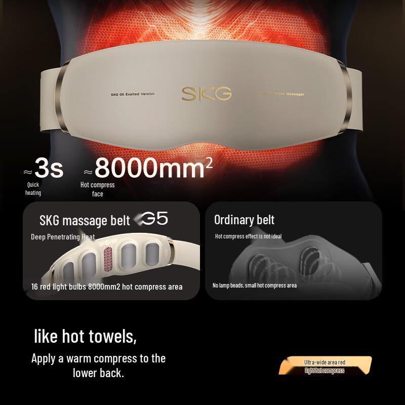 SKG G5 Heated Pulse Waist and Abdomen Massager