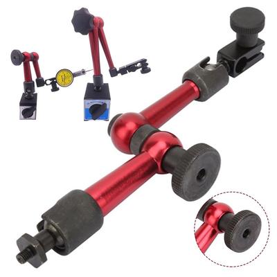 Red Joint Bracket Rod Aluminum Alloy Fine Adjust Magnetic Watch Holder Rod Easy Install Flexible Direction Magnetic Gauge Stand