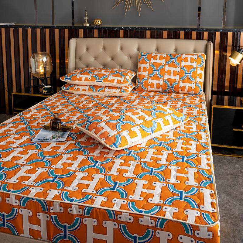Buy Thickened Bed Sheet Mattress Cover Washable Breathable Bed Cover Embossed Stitching
