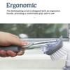 Dish Brush Cup Dishwashing Handheld Scrubber with Dispenser Kitchen Bathroom Bathtub Scrub Housekeeping Room Accessories