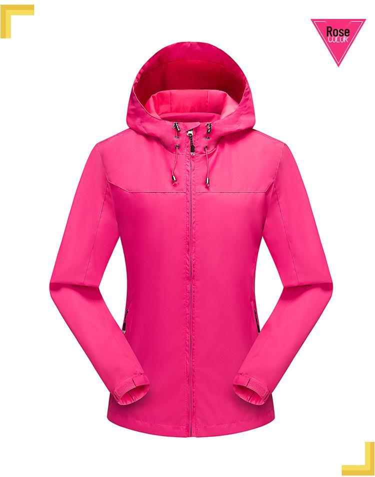 Men's Spring/Autumn Hooded Windbreaker Jacket - Lightweight, Windproof, Waterproof Outdoor Wear