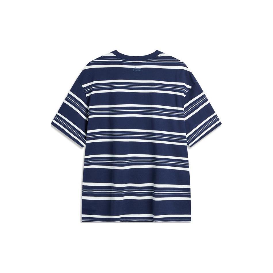 Li Ning Sports Life Collection T-shirt Unisex Donker Scheepsblauw AHSU655-2