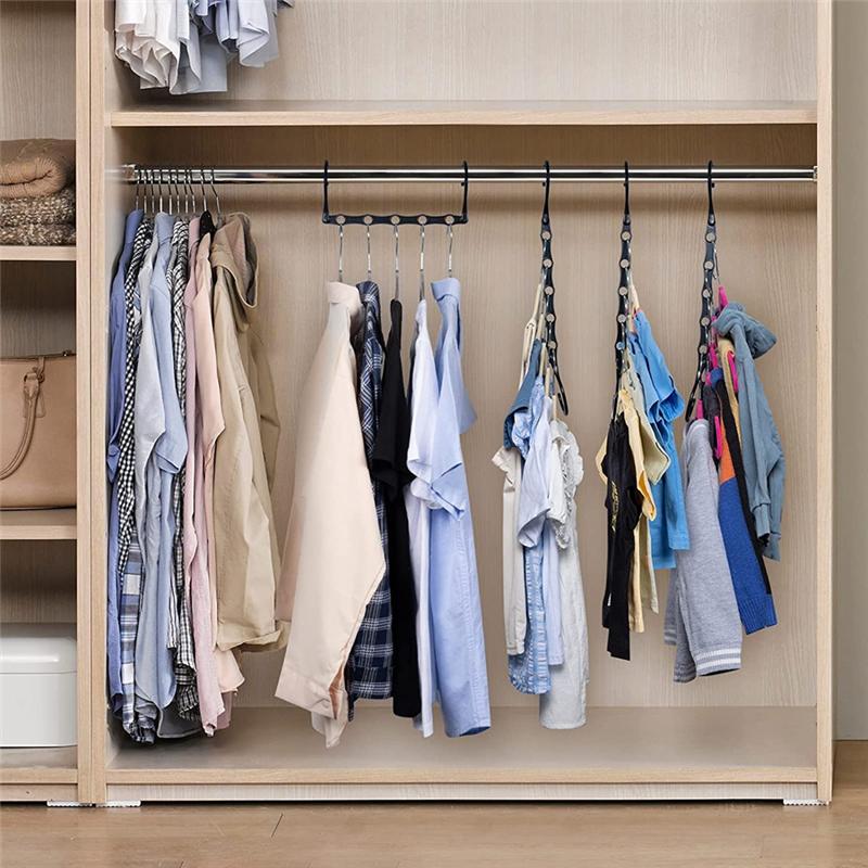 A20F-10 Pack Hanger Organizer Closet Hangers Shirt Organizer Closet Organizer Hangers Space Saving