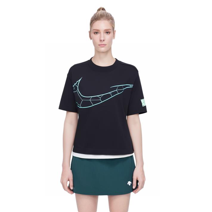 Nike Drop Shoulder Sleeve T Shirt Women's Black DB7467-010