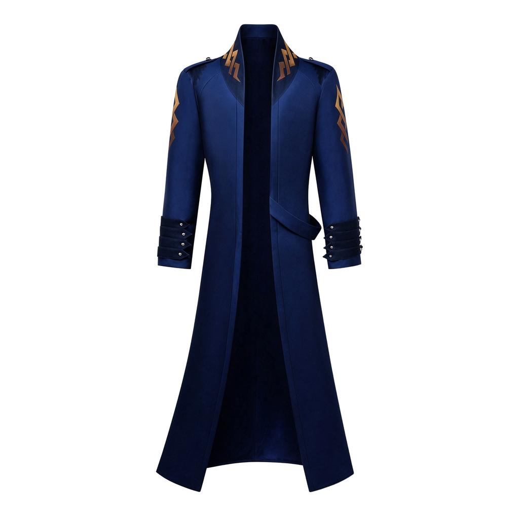 Devil May Cry Dante Cosplay Long Trench Coat, Virgil Slim Fit Jacket Anime Cross-border Outfit