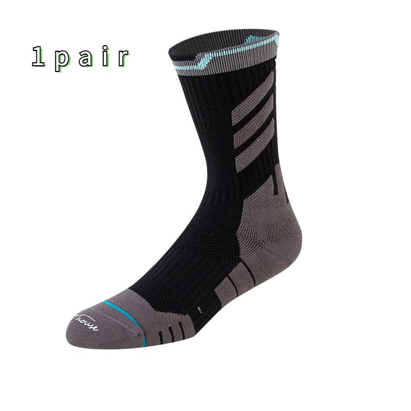 Calzini da basket Elite professionali antibatterici e spessi medi da uomo, taglia 39-44